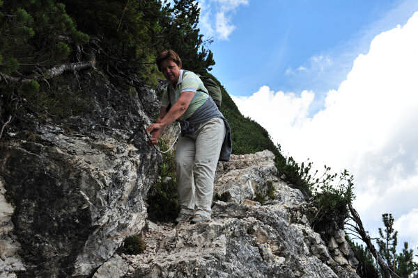 Dolomiti, sentiero passo Tre Croci rifugio Vandelli lago di Sorapiss