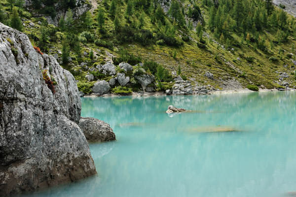 Dolomiti, sentiero passo Tre Croci rifugio Vandelli lago di Sorapiss