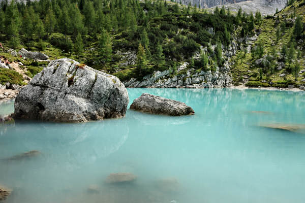 Dolomiti, sentiero passo Tre Croci rifugio Vandelli lago di Sorapiss