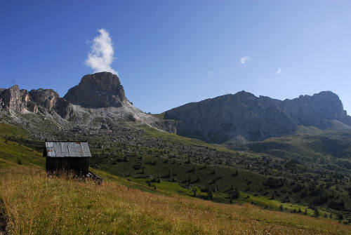 salita al monte Pore da Fedare, strada del passo Giau, Colle Santa Lucia