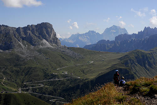 salita al monte Pore da Fedare, strada del passo Giau, Colle Santa Lucia