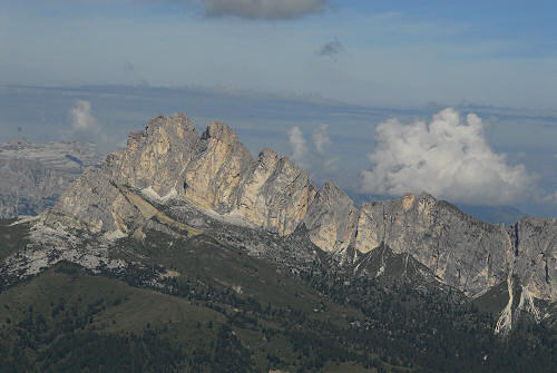 salita al monte Pore da Fedare, strada del passo Giau, Colle Santa Lucia