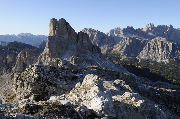 Dolomiti, fotografie panoramiche dal rifugio Nuvolau
