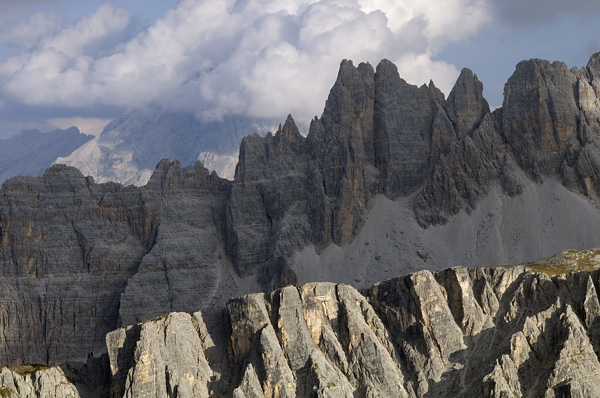 Dolomiti, fotografie panoramiche dal rifugio Nuvolau