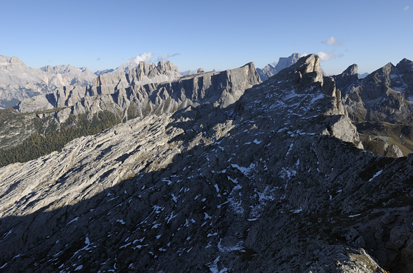 Dolomiti, fotografie panoramiche dal rifugio Nuvolau
