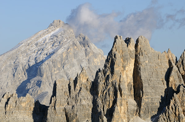 Dolomiti, fotografie panoramiche dal rifugio Nuvolau