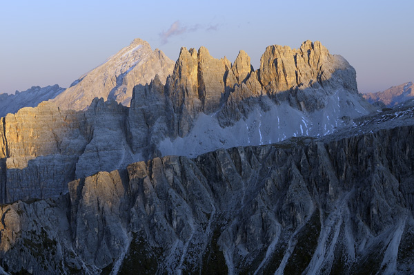 Dolomiti, fotografie panoramiche dal rifugio Nuvolau