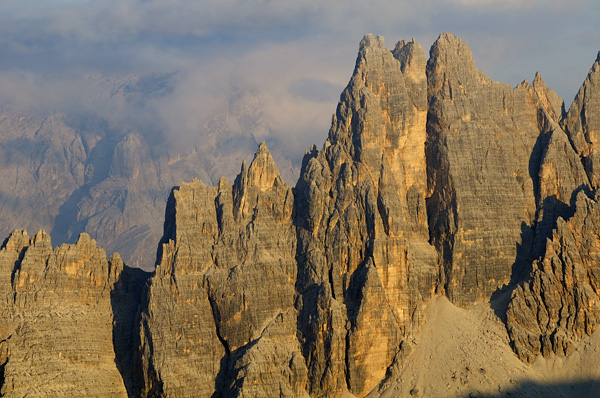 Dolomiti, fotografie panoramiche dal rifugio Nuvolau
