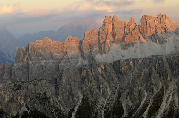 Dolomiti, fotografie panoramiche dal rifugio Nuvolau
