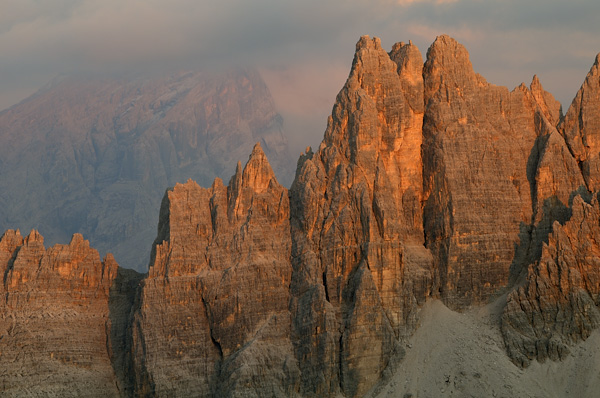 Dolomiti, fotografie panoramiche dal rifugio Nuvolau