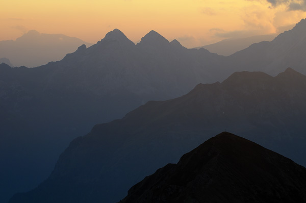 Dolomiti, fotografie panoramiche dal rifugio Nuvolau