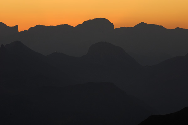Dolomiti, fotografie panoramiche dal rifugio Nuvolau