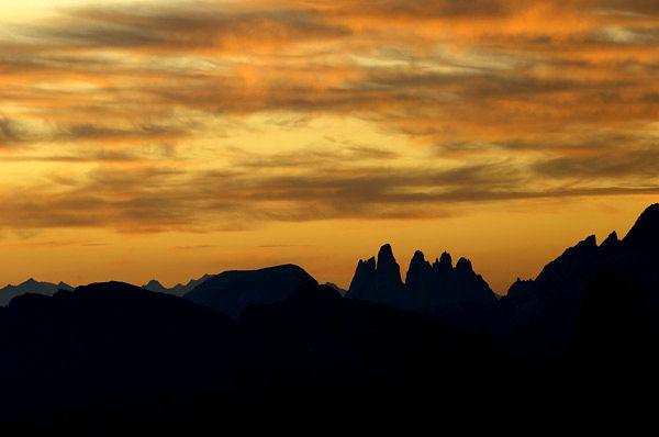 Dolomiti, fotografie panoramiche dal rifugio Nuvolau