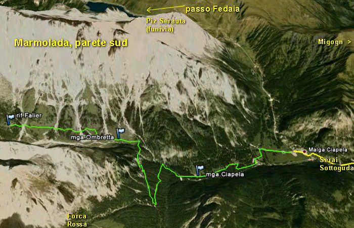 rifugio O.Falier all'Ombretta, Marmolada Dolomiti