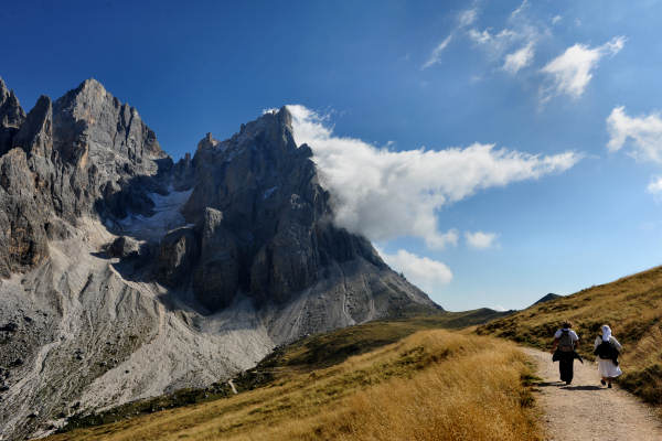 Trekking del Cristo Pensante, passo Rolle
