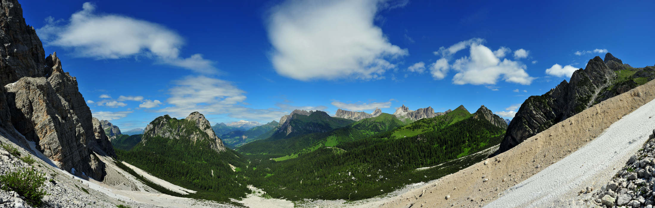 dal ghiaione nord del Pelmo-Pelmetto la Val Fiorentina