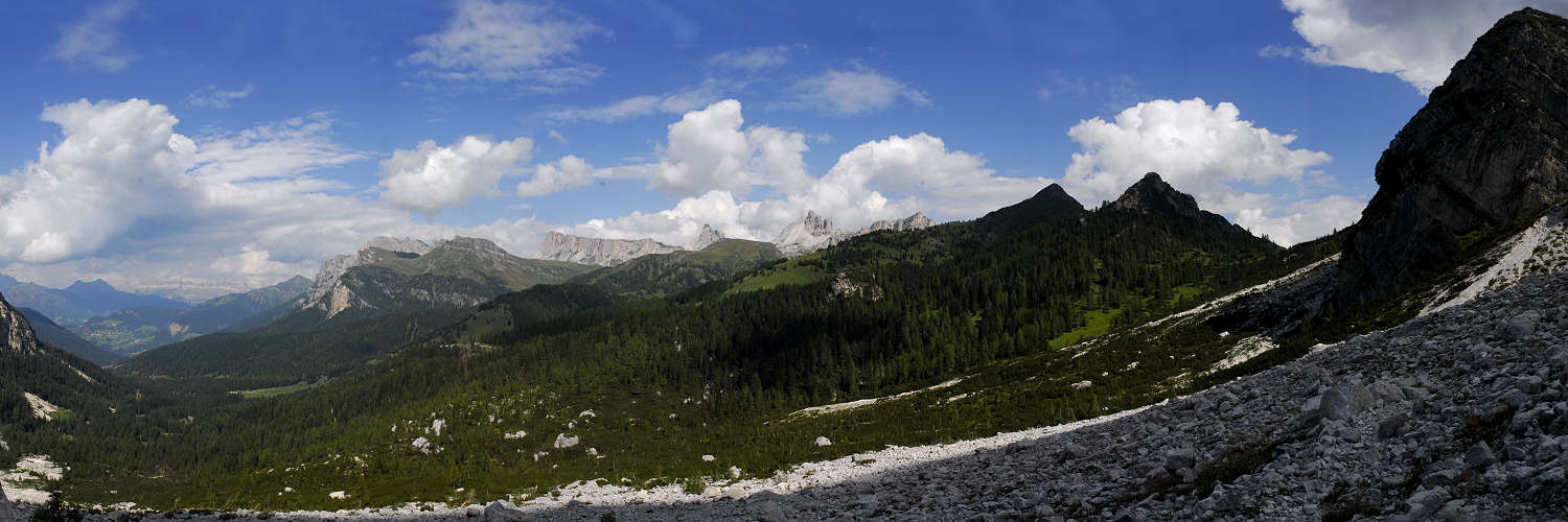 Dolomiti, Val Fiorentina dal ghiaione del Pelmo-Pelmetto