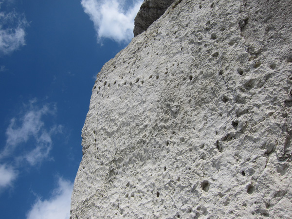 impronte di Dinosauri nel masso di frana al Pelmetto, Pelmo f.lla Staulanza