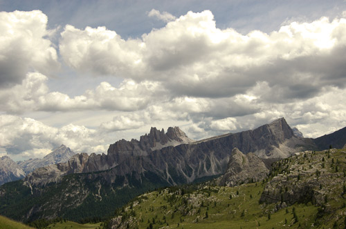 la Croda da Lago dalle Cinque Torri