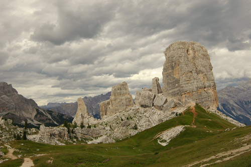 le Cinque Torri dal rifugio Scoiattoli