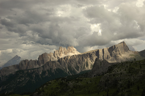 Croda da Lago dal rifugio Scoiattoli