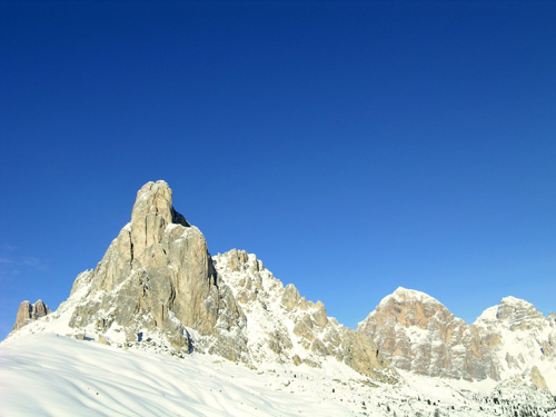 Ra Gusela con dietro le Tofane