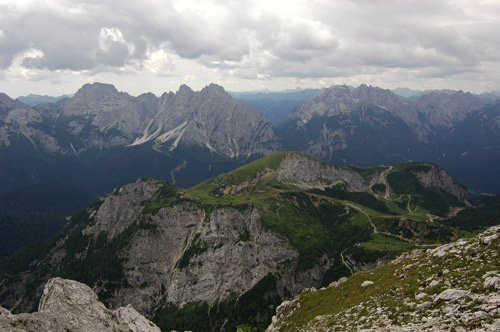 dal monte Lastroni verso la Terza Grande