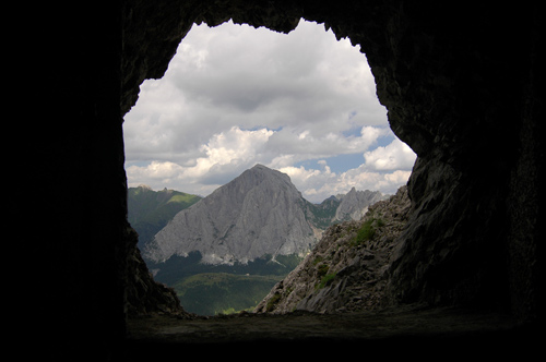 galleria di guerra verso il Peralba
