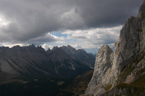 rifugio Calvi verso il monte Rinaldo