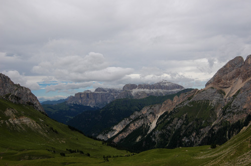 Marmolada - gruppo del Sella dal passo San Nicolò