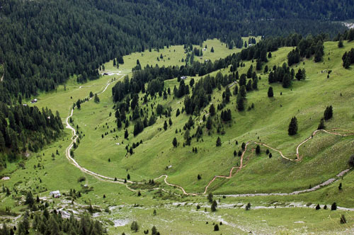 Marmolada -  valle e passo San Nicolò