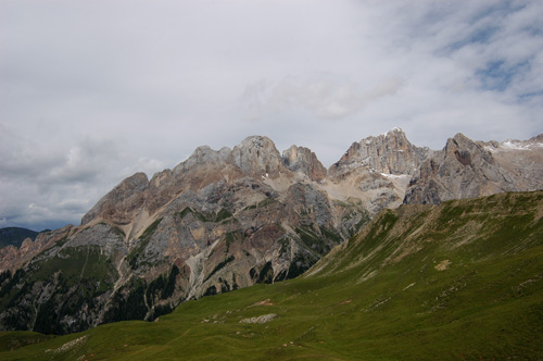 Marmolada -  gruppo della Marmolada dal passo San Nicolò