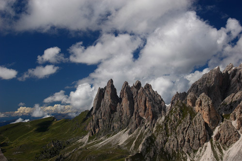 Odle dalla forcella Sieles - Puez, Dolomiti
