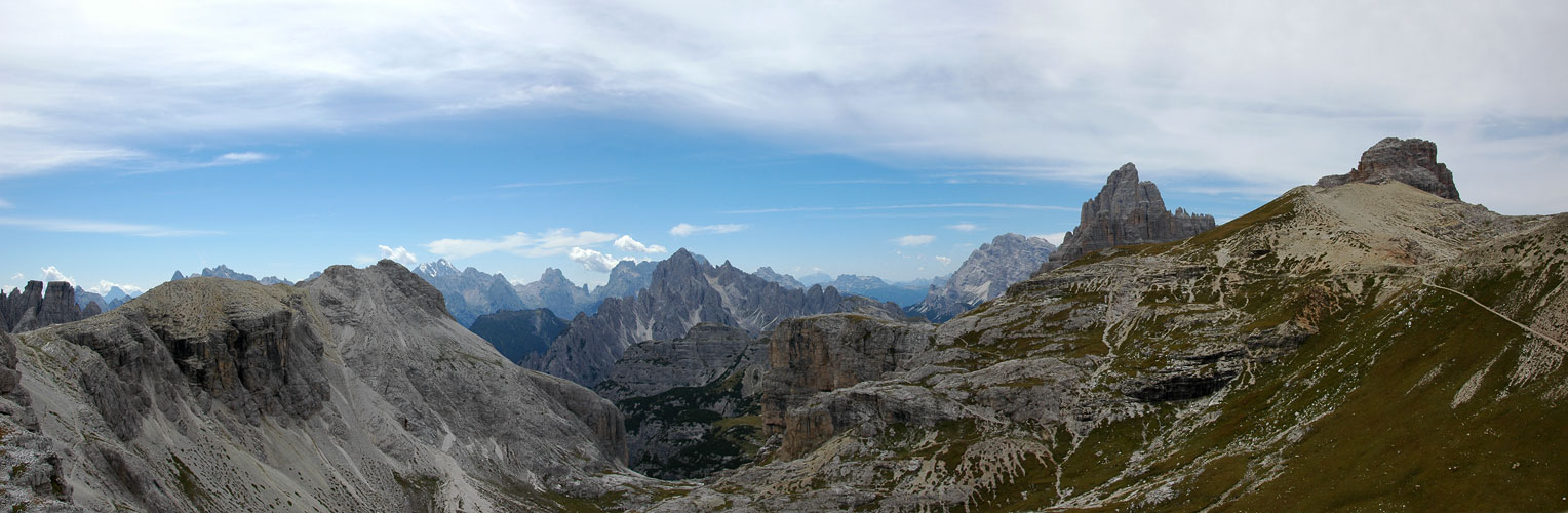 Dolomiti, Lavaredo, verso i Cadini di Misurina