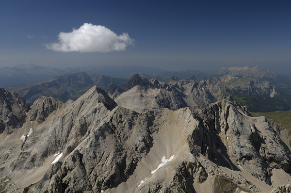 Marmolada - dalla stazione funivia di Punta Rocca