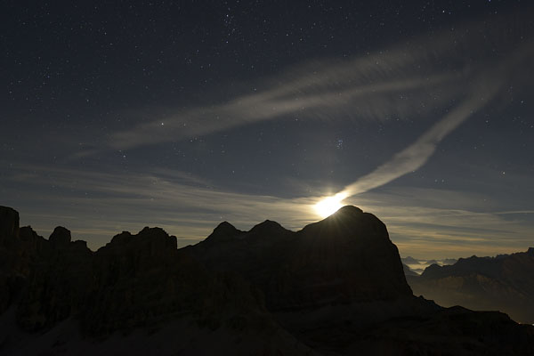 foto alba tramonto nelle Dolomiti dal Lagazuoi Piccolo