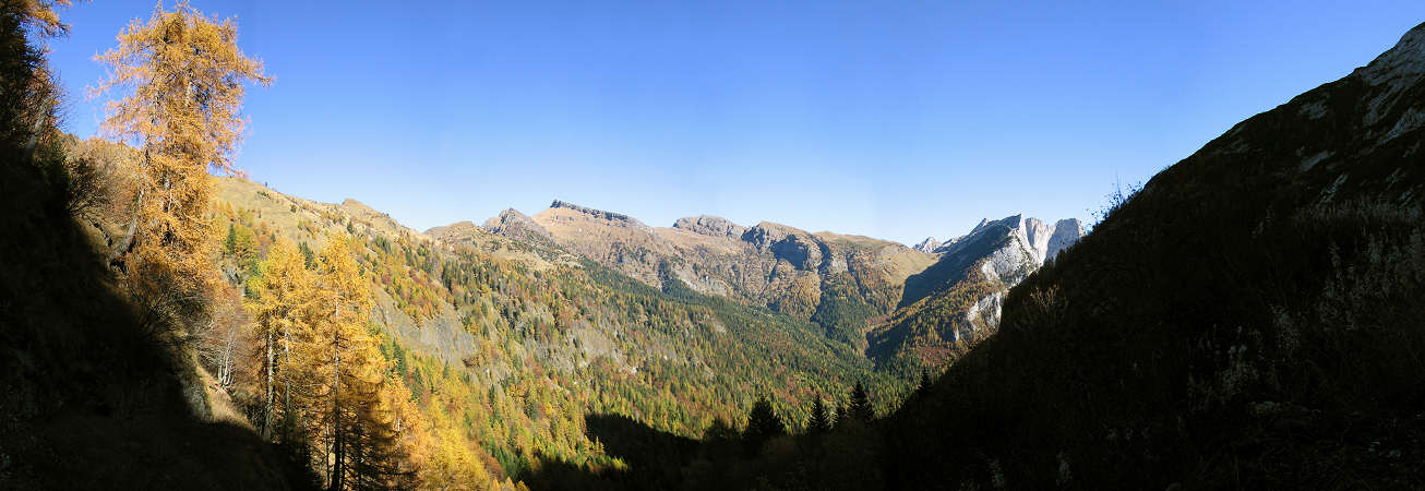 forcella Cesurette, casera Campigat, Cime di Pape, Sanson