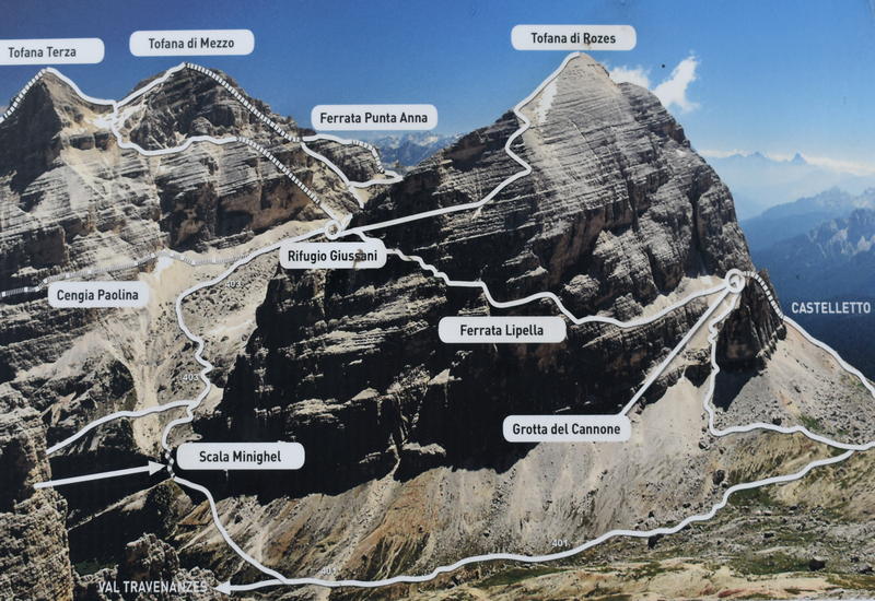 Dolomiti d'Ampezzo, sentieri e vie ferrate nel gruppo delle Tofane