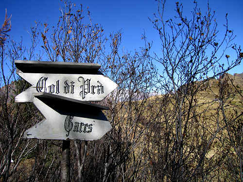Forcella Cesurette, Casera Campigat, Col di Pra - Gares