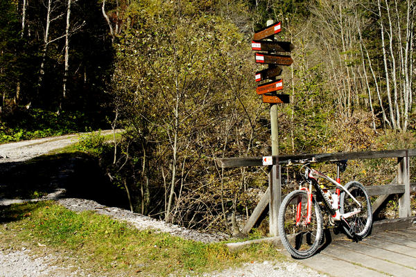 salita in mtb a forcella Cesurette Casera Campigat, da Taibon Valle San Lucano Col di Pra a Gares Canale d'Agordo