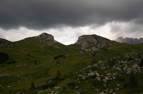 Col di Lana - temporale al passo di Valparola