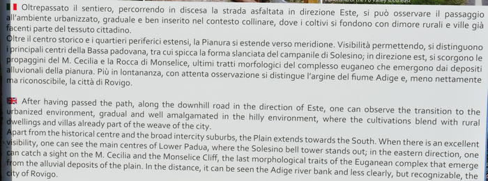 Sentiero del Principe da Este a Calaone di Baone