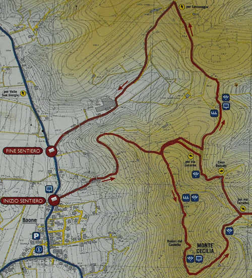 sentiero Monte Cecilia a Baone