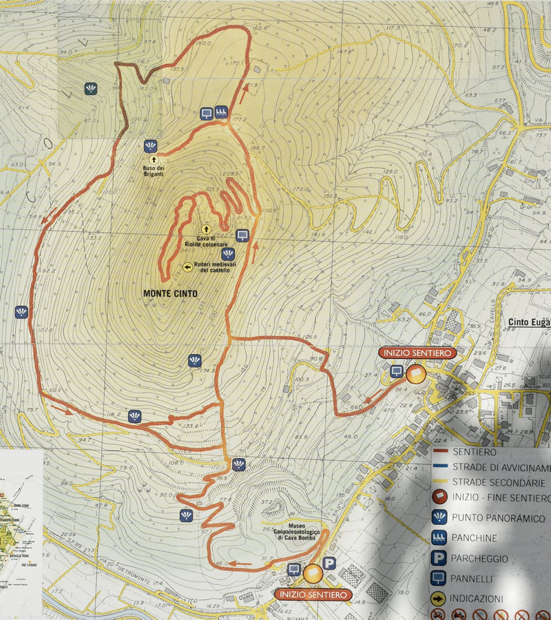 sentiero del monte Cinto e Buso dei Briganti da Cava Bomba - Colli Euganei