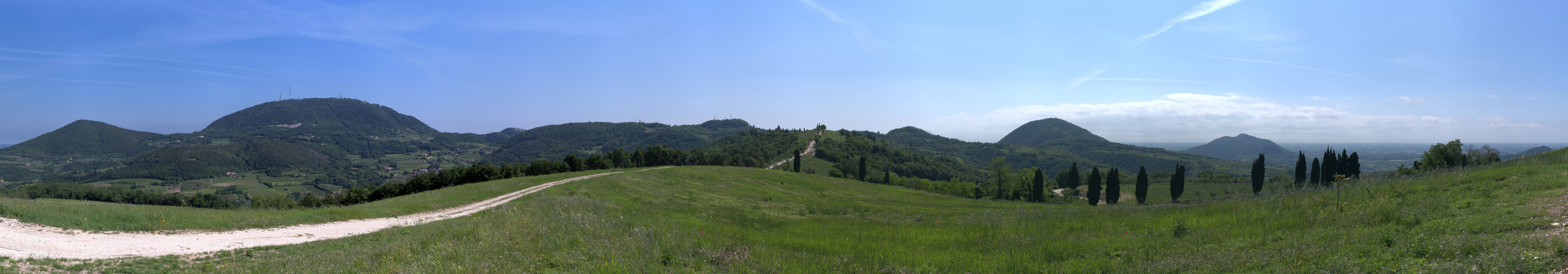 i Colli Euganei dai pressi del monte Fasolo