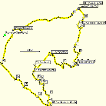 sentiero monte Madonna