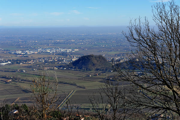 passeggiata dal passo Fiorine attorno al monte Grande nei Colli Euganei a Teolo Rovolon