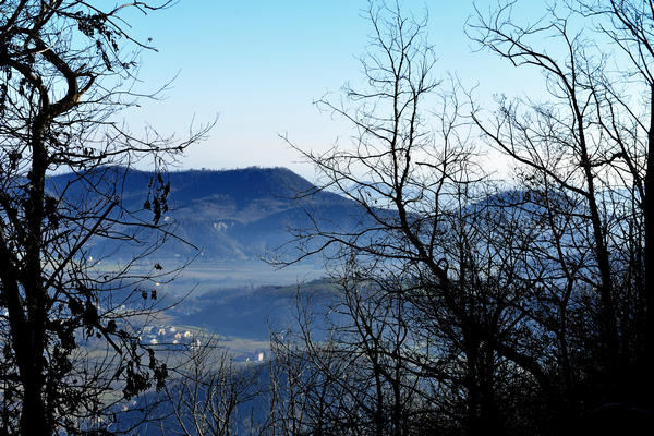passeggiata dal passo Fiorine attorno al monte Grande nei Colli Euganei a Teolo Rovolon