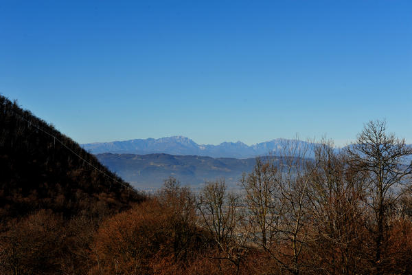 passeggiata dal passo Fiorine attorno al monte Grande nei Colli Euganei a Teolo Rovolon