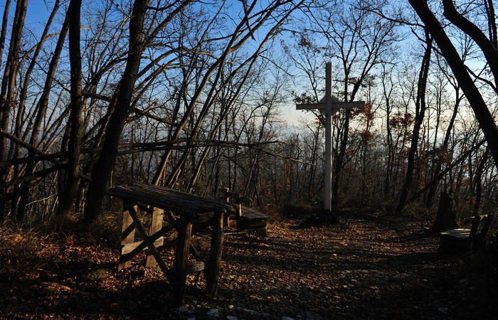 Sentiero Atestino ai ruderi monastero monte Orbieso - Valsanzibio Galzignano Terme Colli Euganei